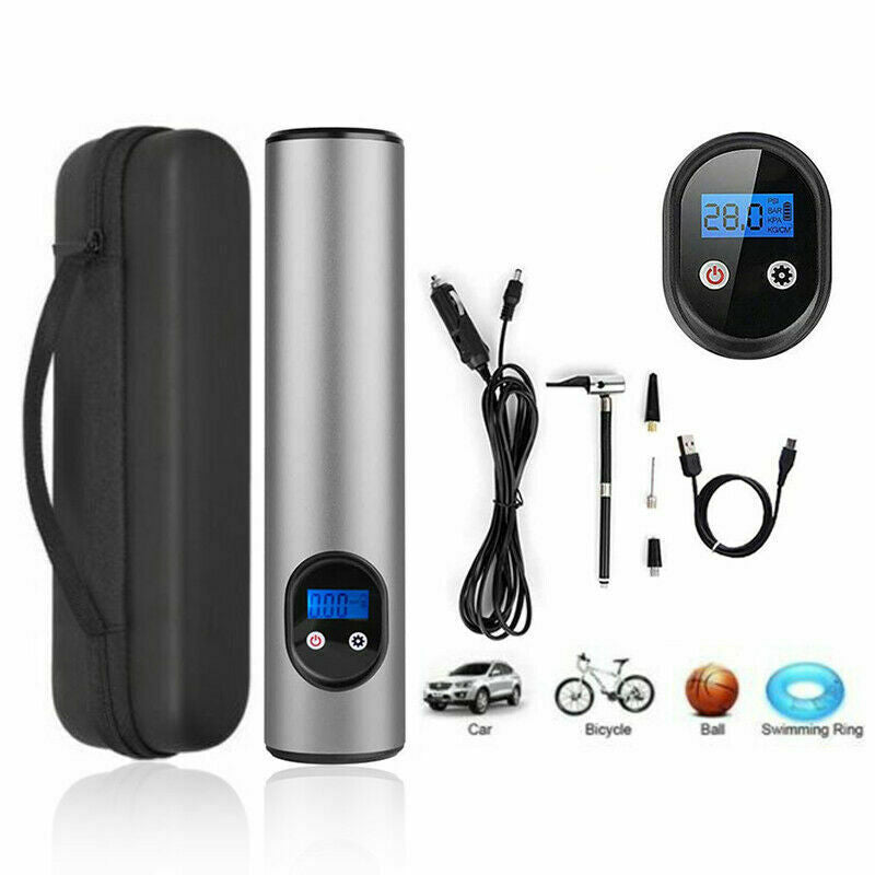 Mini compresor aer 2in1 portabil pentru auto, moto, cu acumulator