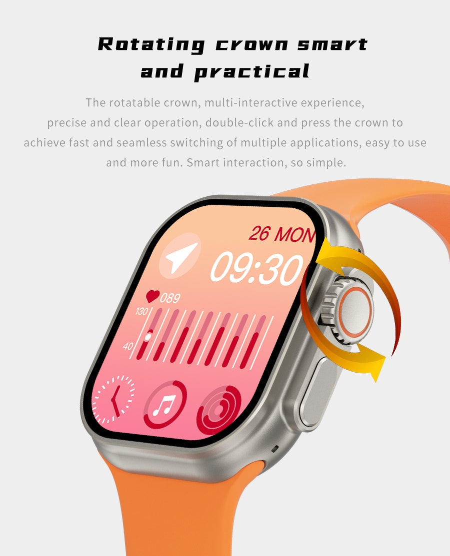 Smartwatch Wearfit Pro A18 Ultra, Carcasa Titatnium – Descopera Performanță și Eleganță Într-un Singur Dispozitiv