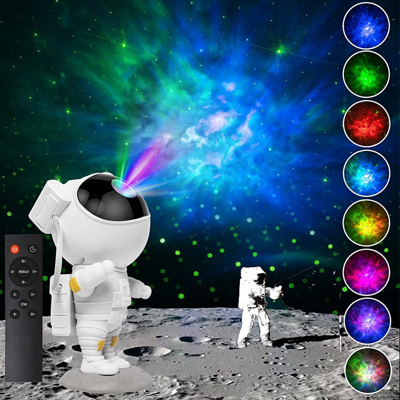 Proiector In Forma de Astronaut Permite Proiectarea Stelelor sau Galaxiilor