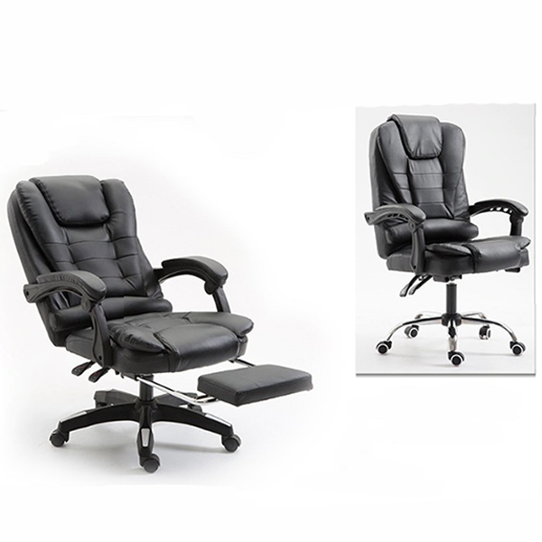 Scaun Directorial cu Masaj și Suport pentru Picioare - Piele Ecologică PU pentru Confort și Eleganță