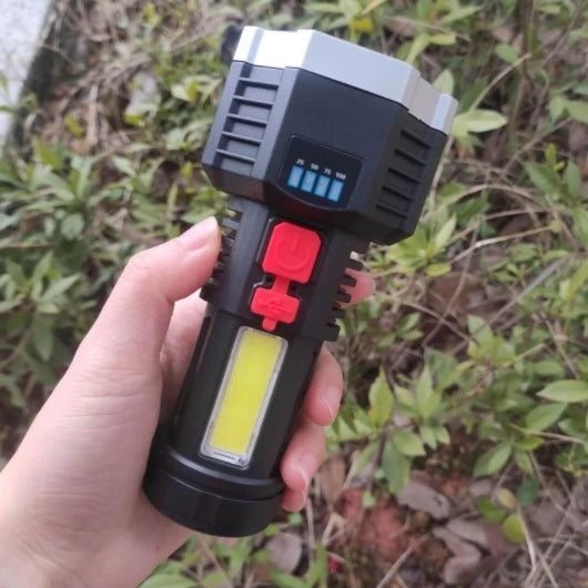 Lanterna de mana 5 LED + 1 LED COB lateral, super luminoasa, 1200 mAh