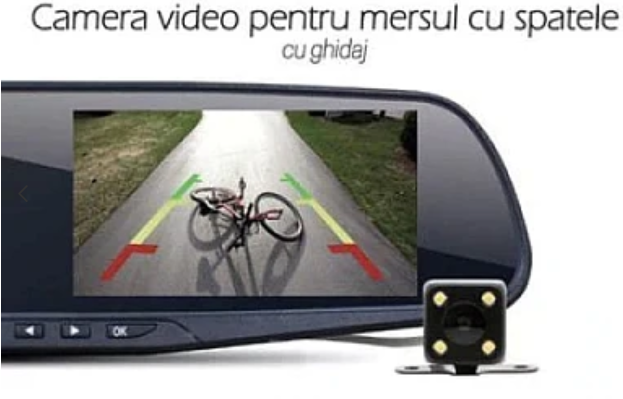 Oglinda AUTO display 3.5" cu camera fata-spate