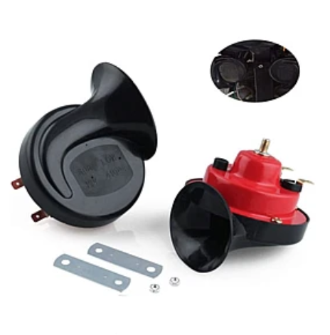 Set 2 X Claxon ROSU 12V Auto universal