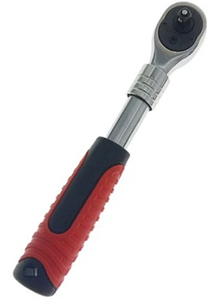 Antrenor telescopic cu clichet cu 3 capete interschimbabile