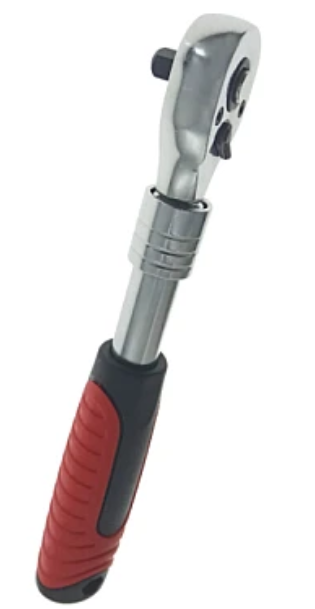 Antrenor telescopic cu clichet cu 3 capete interschimbabile