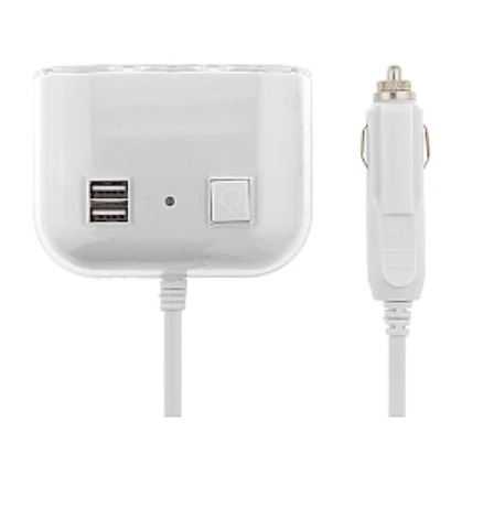 Priza ALBA 1506 auto cu 5 iesiri, buton On/OFF 120W