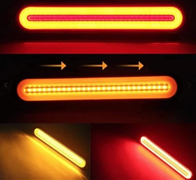 Set 2 Lampi 24 cm auto spate LED 12/24V stop frana semnal dinamic 24 cm