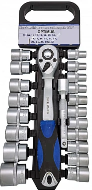 Set 20 Piese, Cheie Clichet 1/2", Capete Chei Tubulare 8-32 Mm