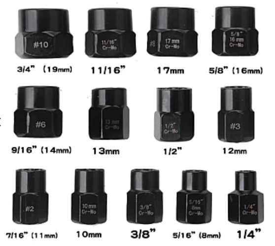 Set 13 Extractoare suruburi rupte