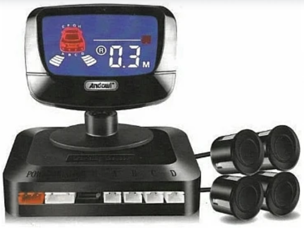 Sistem de parcare Andowl Q CA202 cu display si 4 senzori