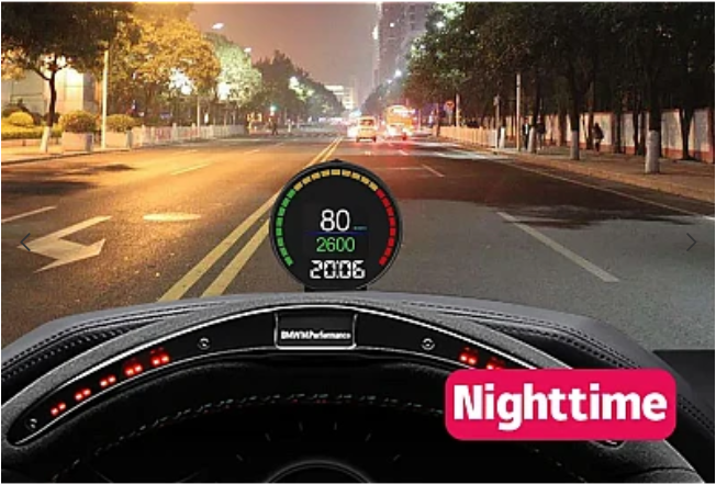 Aparat diagnosticare si afisaj informatii bord P15 pe parbriz digital OBD2 de tip HUD display pentru bord