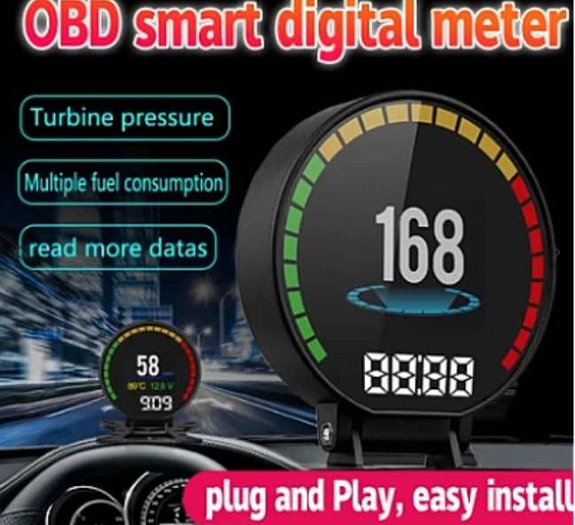 Aparat diagnosticare si afisaj informatii bord P15 pe parbriz digital OBD2 de tip HUD display pentru bord