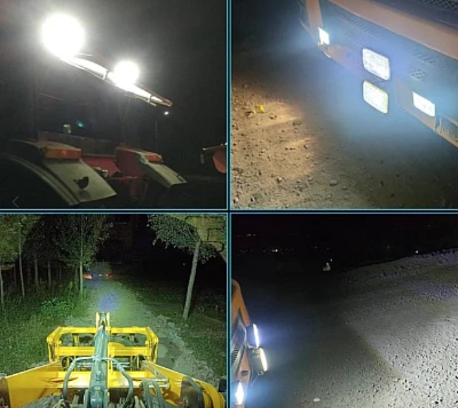 Proiector auto LED Q ZD562 putere 8W 12/24V impermeabil 360 grade ROTUND