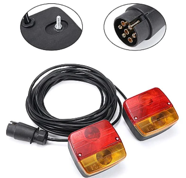 Semnalizator magnetic Remorca TIR cu 7 Pini si Becuri