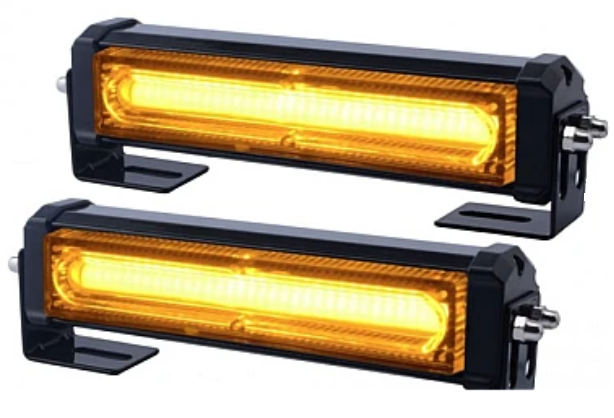 Set 2X Rampa avertizare galbena 3 LED COB