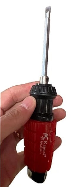 Surubelnita cu 2 capete Magnetice si maner Rosu Antialunecare