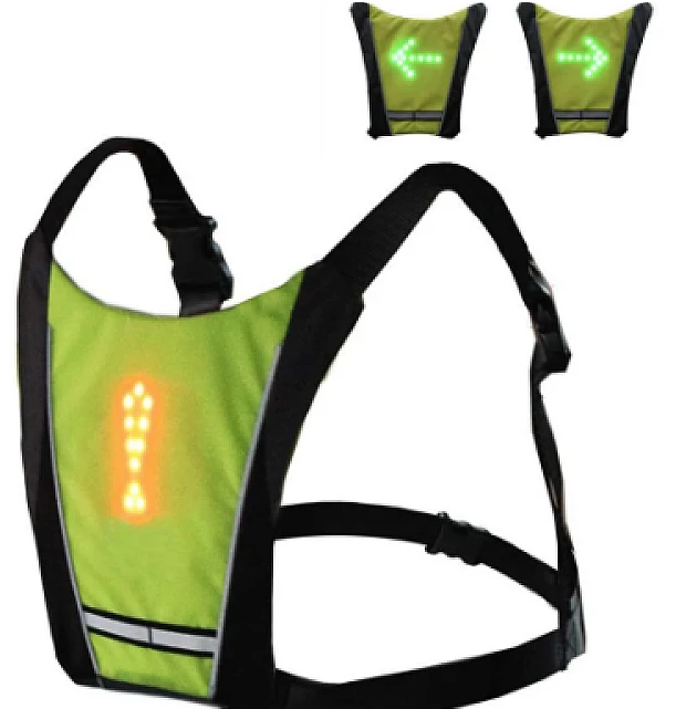 Vesta reflectorizanta semnalizare LED cu telecomanda