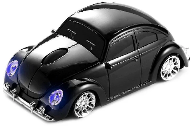 Mouse wireless in forma de masina negru