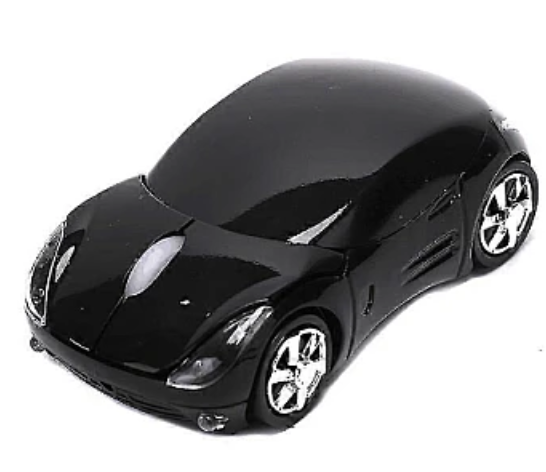 Mouse wireless in forma de masina negru