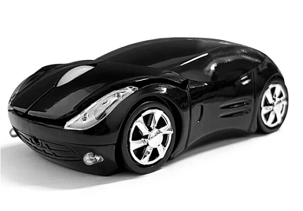 Mouse wireless in forma de masina negru