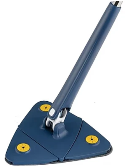 Mop multifunctional pentru suprafete uscate si ude cap triunghiular rotativ