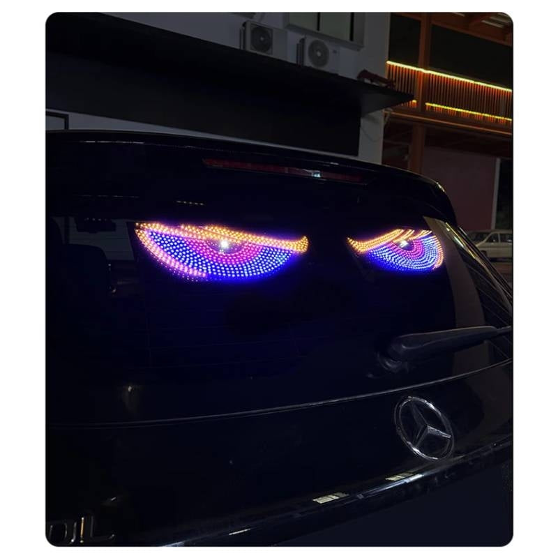 Lumini LED Devil’s Eye Auto – USB, Roșu Alb Portocaliu, Lumini Ambientale pentru Mașină și Camion