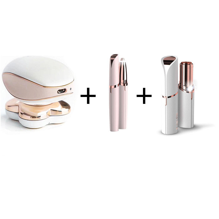 Set Epilator picioare, trimmer sprancene si epilator facial