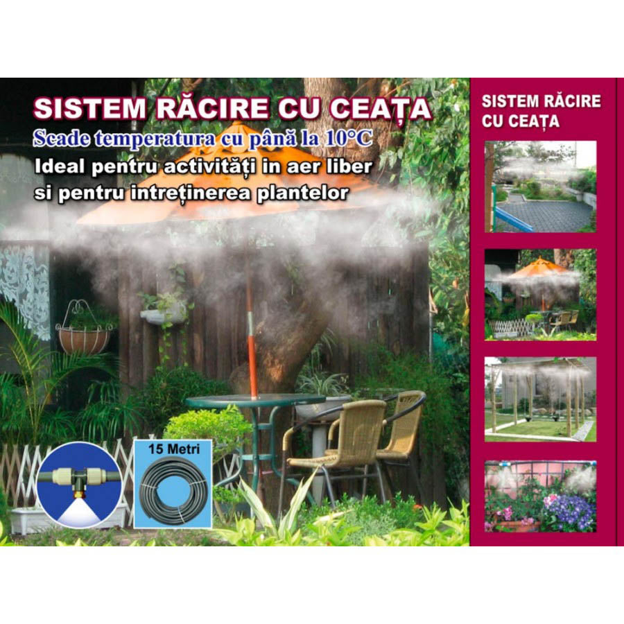 Sistem racire terase, curti cu pulverizator ceata si umidificator Mist Mate