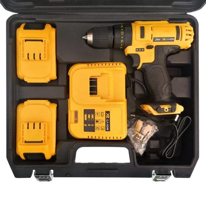 Trusa Bormasina cu 2 acumulatori si incarcator + 30 Accesorii, Polonia