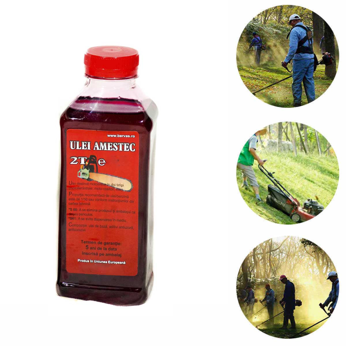 Ulei amestec pentru motoare 2 timpi, motocoase si drujbe 1000ml