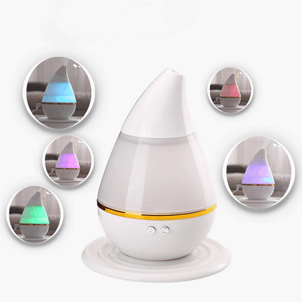 Umidificator cu lumina led RGB, aromaterapie si fototerapie, difuzor de arome cu ulei esential