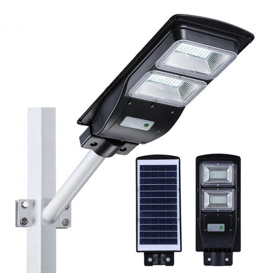 Proiector stradal LED cu panou fotovoltaic incorporat, incarcare solara si telecomanda 100/120/150 W