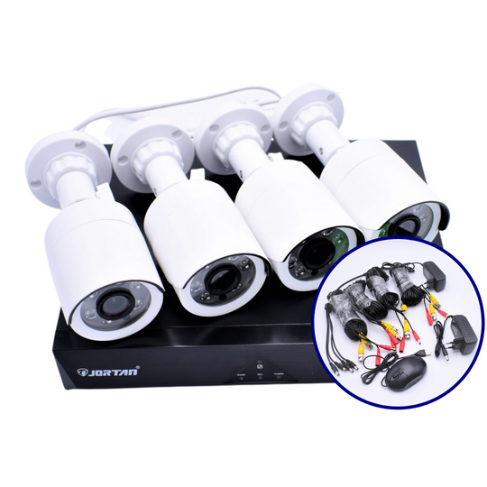 Kit pentru supraveghere 4 camere si DVR inclus