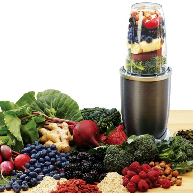 Robot de bucatarie, Blender si Storcator, pentru nutritie, 2 cani incluse, 900W