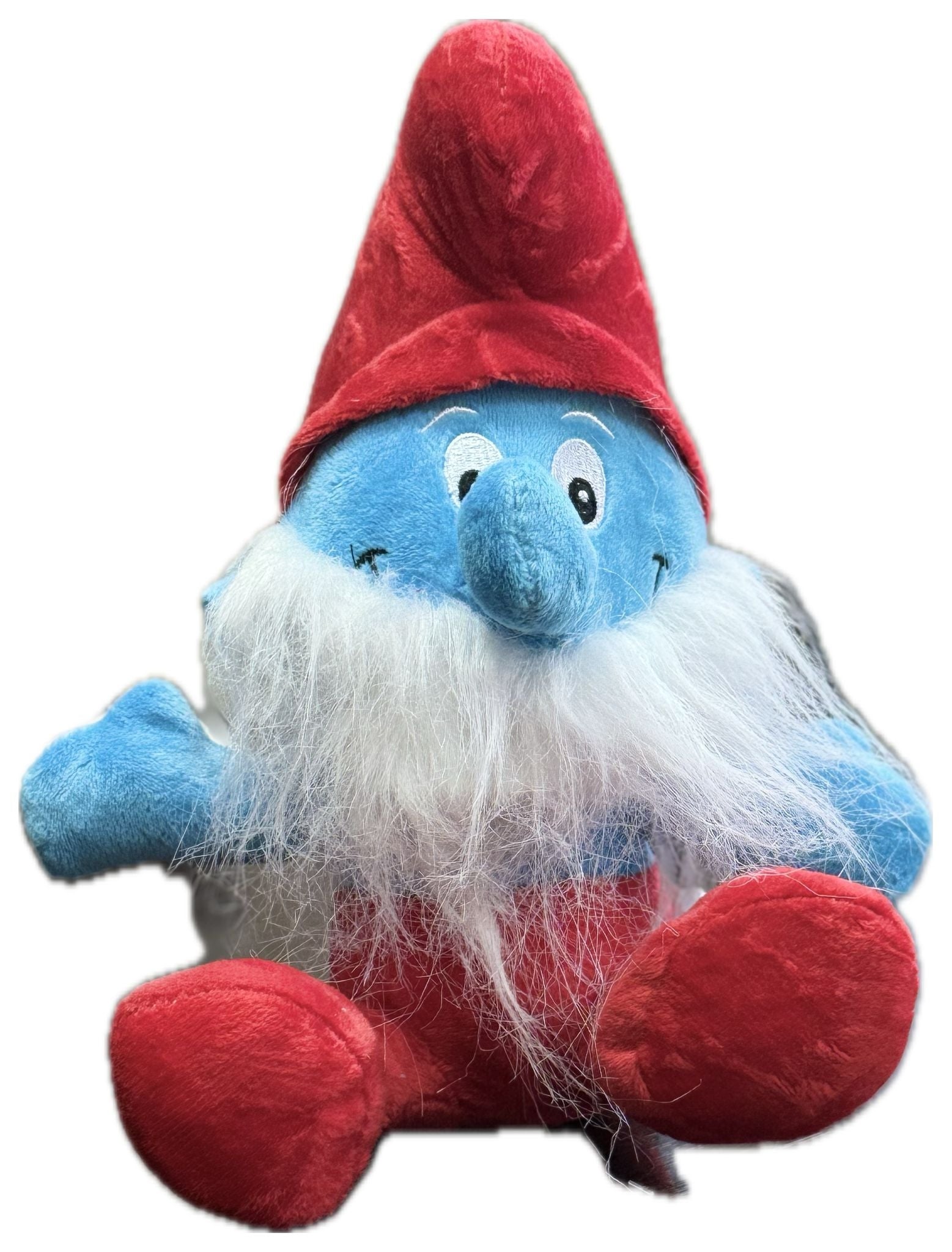Jucarie de plus, Tata Strumf, cu ventuza, 20 cm