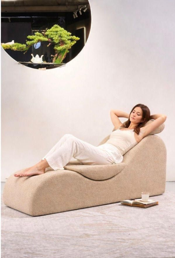 Fotoliu Ergonomic Liberator cu Design S-Curve și Perne de Suport, 153 x 46 x 82 cm