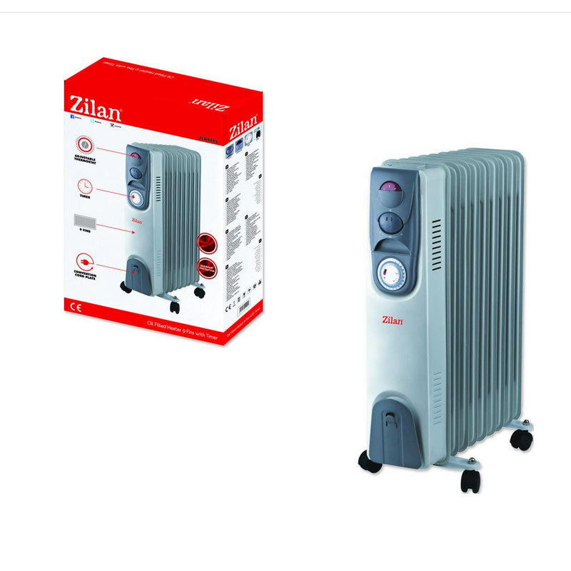 Calorifer electric, 2000W, 9 elementi, 3 trepte de putere, ZLN9225
