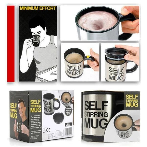 Cana inteligenta cu amestecare automata - Self Stirring Mug