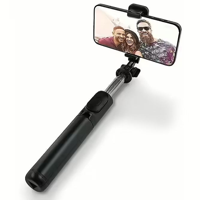 Selfie Stick 2 în 1 cu trepied telescopic și telecomandă Bluetooth Q01 PRO