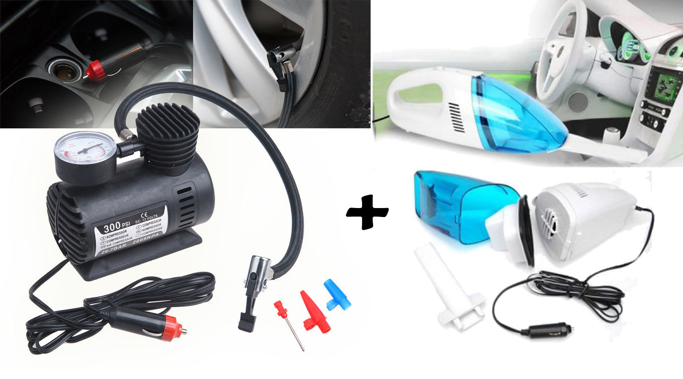 PROMO PACHET COMPLET PENTRU AUTO, CAMERA AUTO DVR + ASPIRATOR PORTABIL, COMPRESOR AUTO SI SUPORT DE AFISARE NUMAR