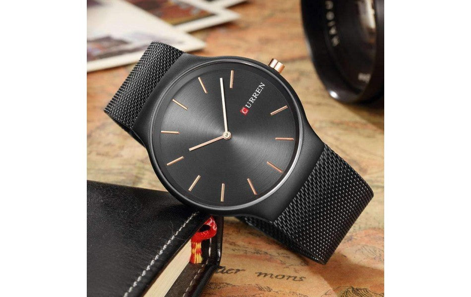 Ceas barbatesc Elegant Minimal Slim curea metalica