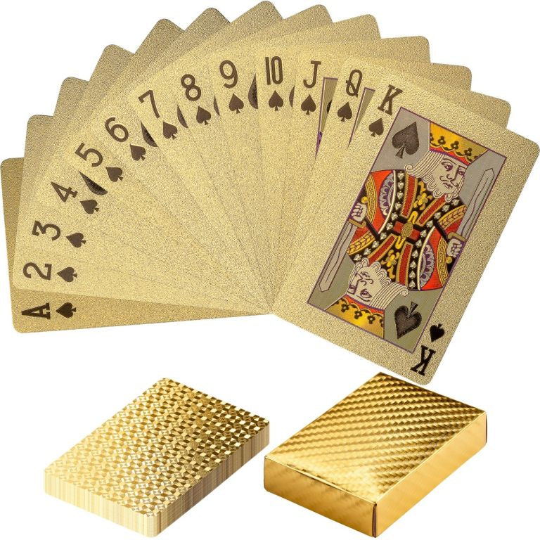 Set carti plastic, whist, septica, poker, Golden Edition
