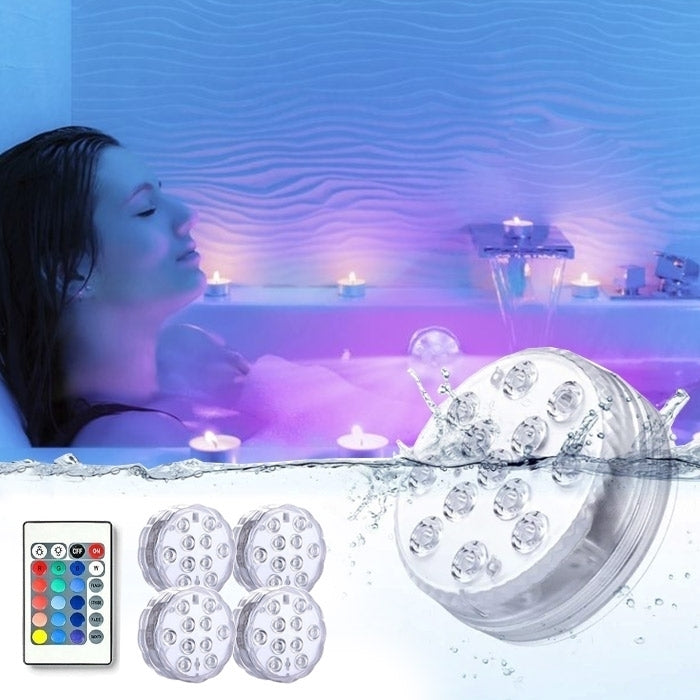LUMINI LED REZISTENTE LA APĂ (4 BUC)
