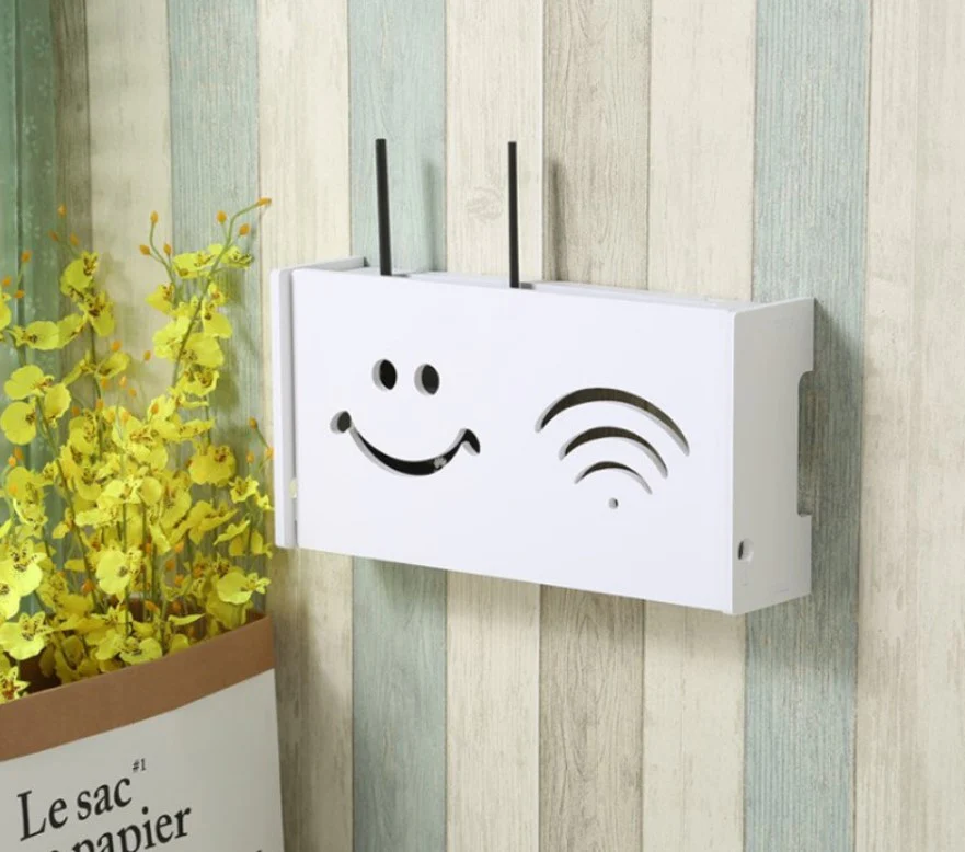 Raft suport Router Wireless, mascare cabluri
