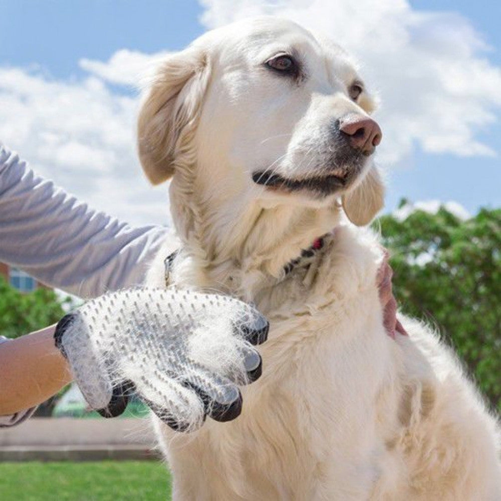 Perie tip manusa pentru animale de companie