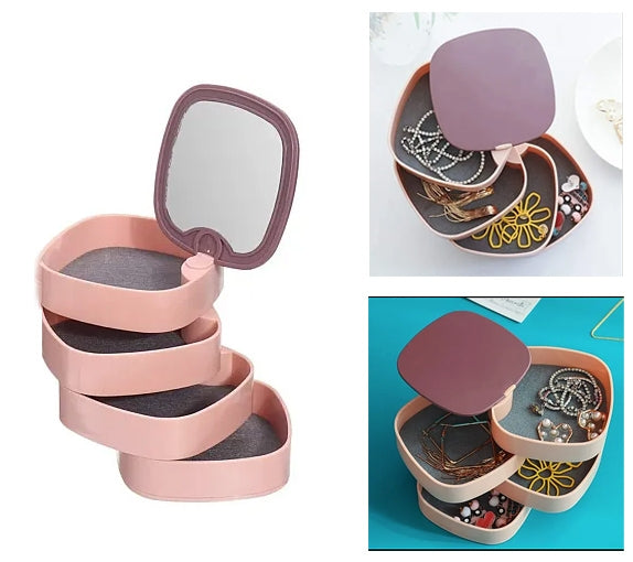 Organizator Rotativ Multicompartimentat pentru Bijuterii