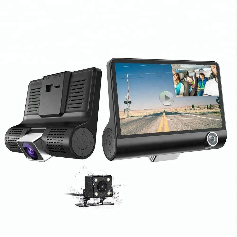 Camera auto tripla: fata, spate, interior-Car DVR