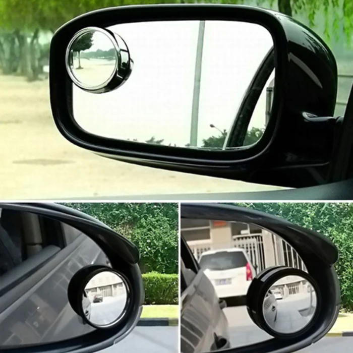 Set 2 bucati: Oglindă Rotundă pentru Unghi Mort Auto - Vizibilitate și Siguranță Îmbunătățite