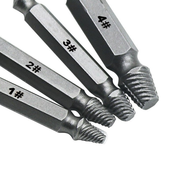 SET 4X BURGHIE EXTRACTOARE PENTRU SURUBURI DEFECTE SAU RUPTE OFERTA 2+1 GRATIS