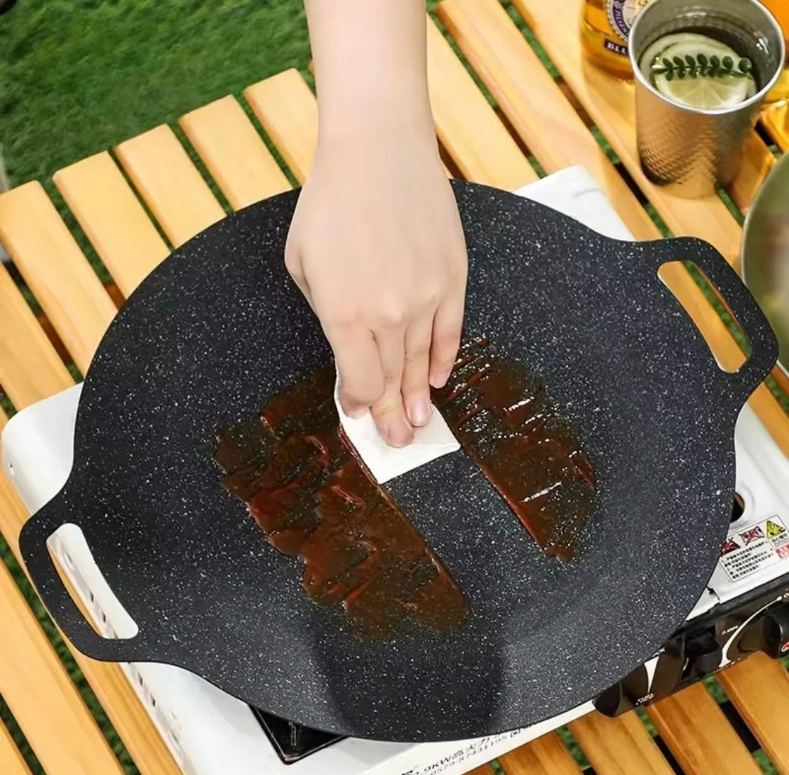 Ofertă 1+1 Gratuit – Plită Japoneză Antiaderentă, Durabilă și Ușor de Curățat